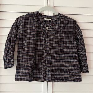 Doen ORION TOP -- MIDNIGHT ST GERMAIN PLAID